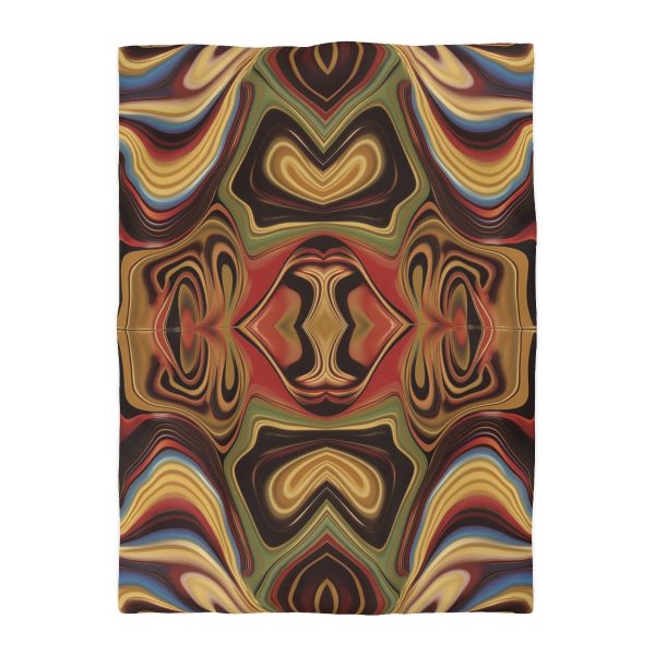 Lipnotic Kaleidoscope Background 02 - Microfiber Duvet Cover - Image 10