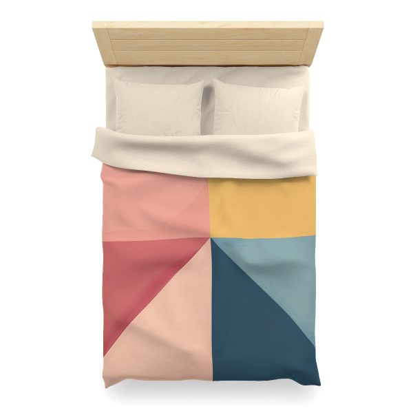 Soft Geometric Pyramid 02 - Microfiber Duvet Cover - Image 11