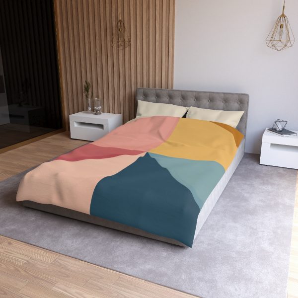 Soft Geometric Pyramid 02 - Microfiber Duvet Cover - Image 12