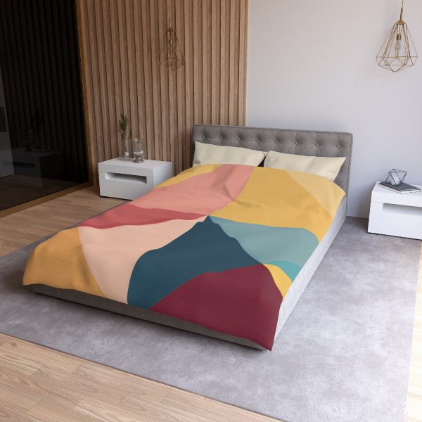 Soft Geometric Pyramid 03 - Microfiber Duvet Cover - Image 12