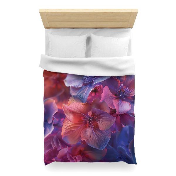 Bright Fantasy Floral 03 - Microfiber Duvet Cover - Image 14