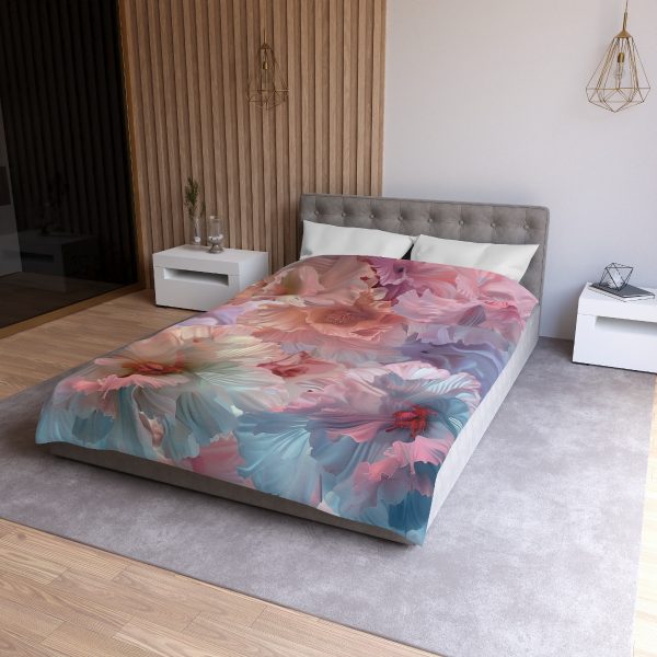 Floral Nebula 02 - Microfiber Duvet Cover - Image 15