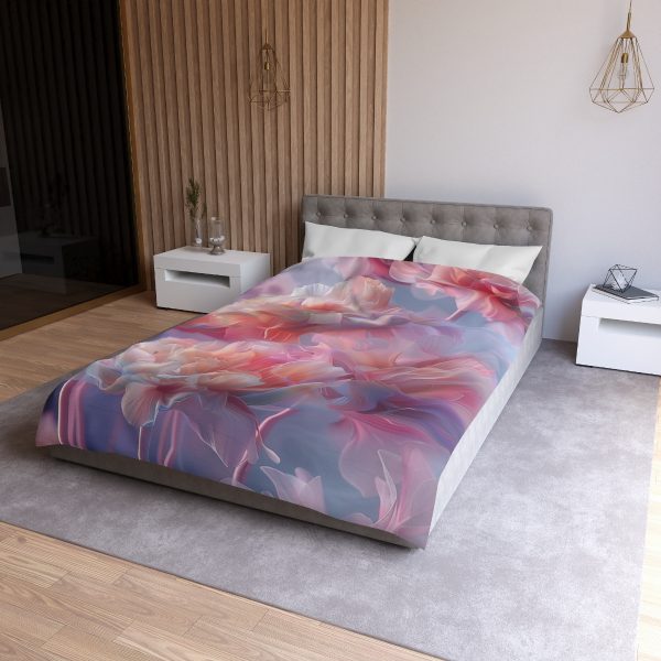 Floral Nebula 03 - Microfiber Duvet Cover - Image 15