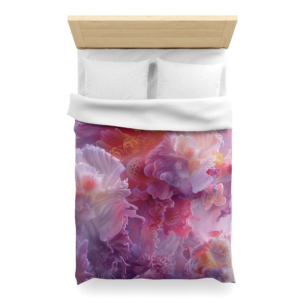 Floral Nebula 05 - Microfiber Duvet Cover - Image 14