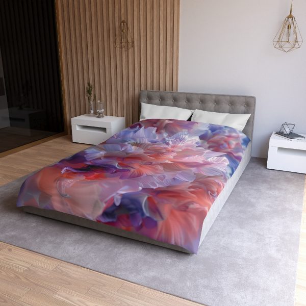 Floral Nebula 07 - Microfiber Duvet Cover - Image 15