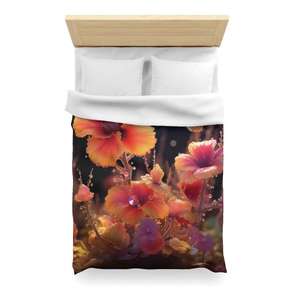 Bright Fantasy Floral 01 - Microfiber Duvet Cover - Image 14