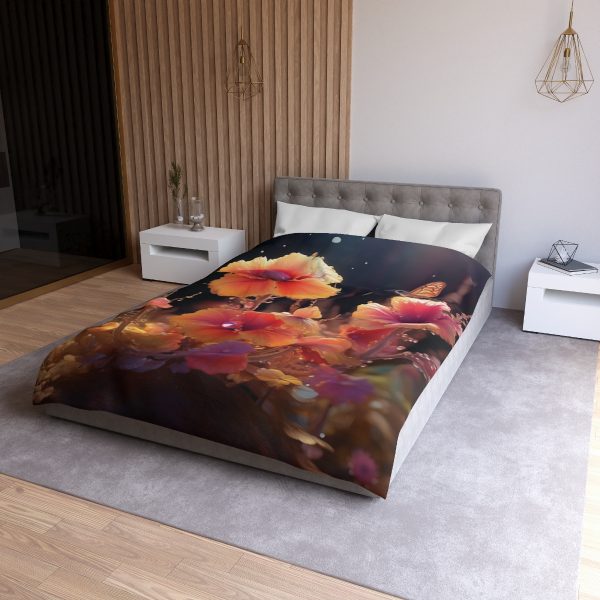 Bright Fantasy Floral 01 - Microfiber Duvet Cover - Image 15