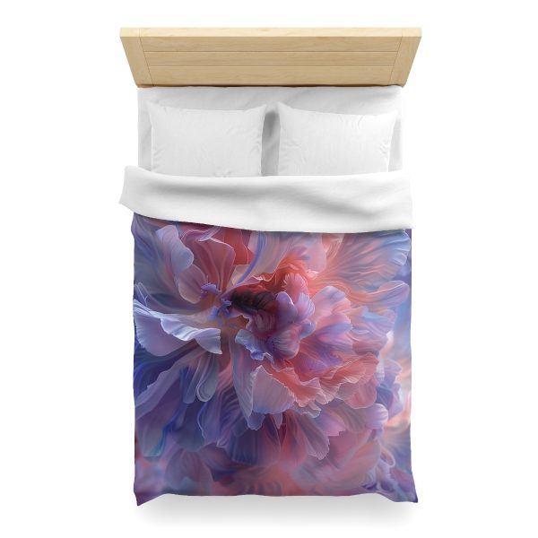 Floral Nebula 08 - Microfiber Duvet Cover - Image 14