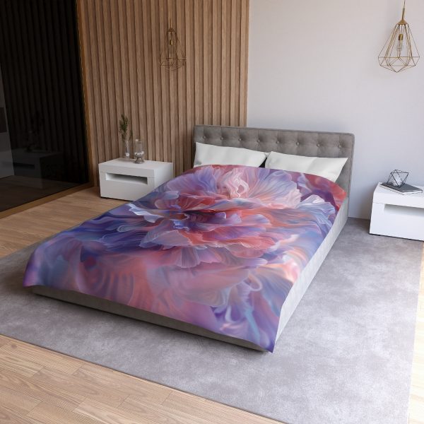 Floral Nebula 08 - Microfiber Duvet Cover - Image 15