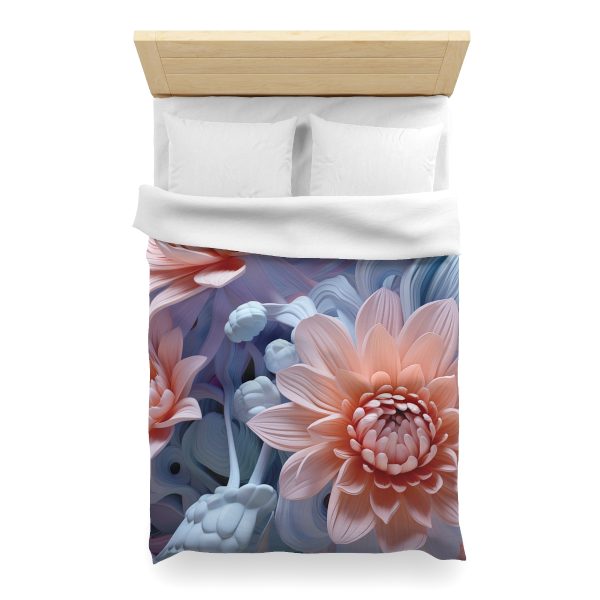 Foamy Floral Fusion 02 - Microfiber Duvet Cover - Image 14