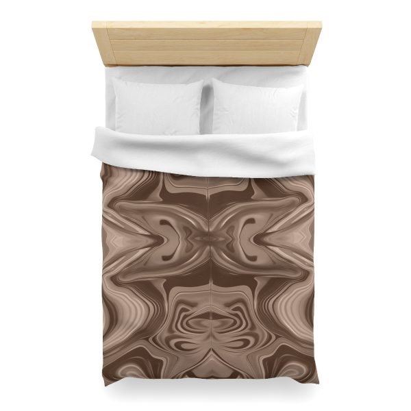 Lipnotic Kaleidoscope Background In Almondine 01 - Microfiber Duvet Cover - Image 14