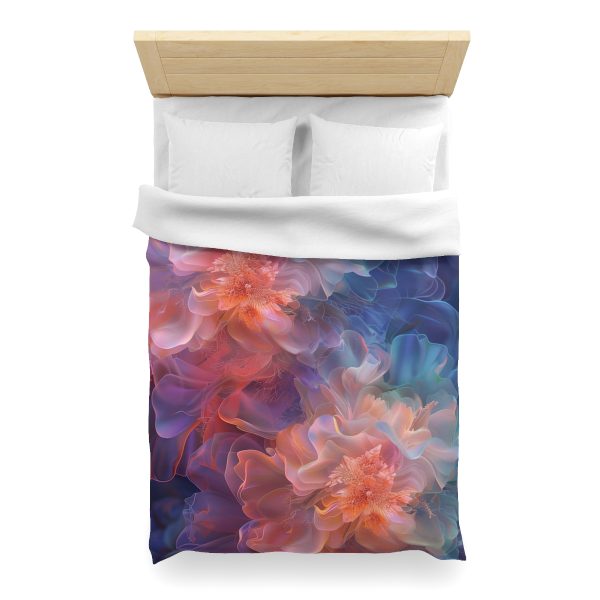 Floral Nebula 09 - Microfiber Duvet Cover - Image 14