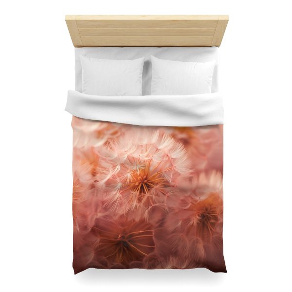 Lovely Fuzzy Fluff in Peach 02 - Microfiber Duvet Cover - Image 14