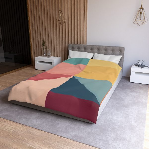 Soft Geometric Pyramid 01 - Microfiber Duvet Cover - Image 15