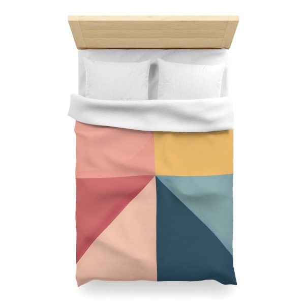 Soft Geometric Pyramid 02 - Microfiber Duvet Cover - Image 14