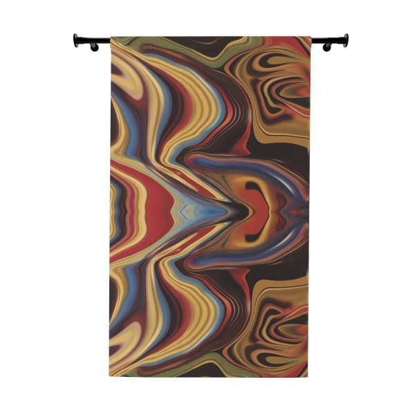 Lipnotic Kaleidoscope Background 01 - Left Side Blackout Window Curtains (1 Piece)