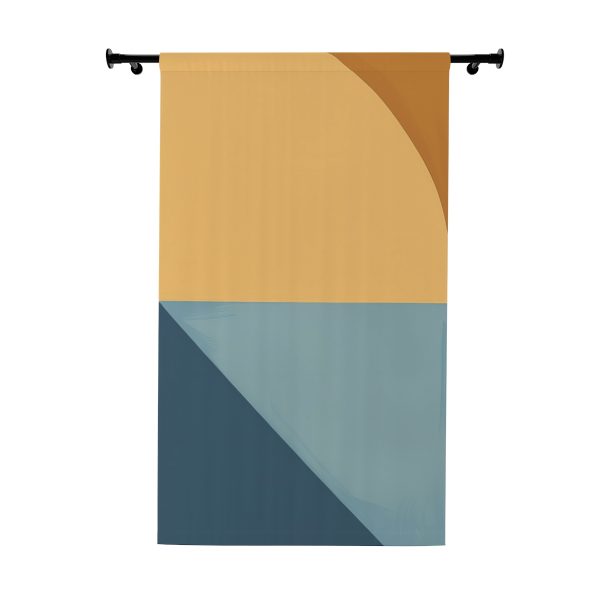 Soft Geometric Pyramid 02 - Right Side Blackout Window Curtains (1 Piece)