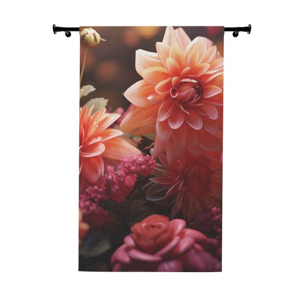 Bright Fantasy Floral 02 - Single Panel Blackout Window Curtains (1 Piece)