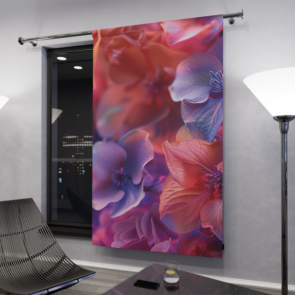 Bright Fantasy Floral 03 - Left Side Blackout Window Curtains (1 Piece) - Image 3