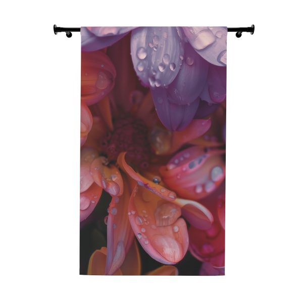 Bright Fantasy Floral 04 - Right Side Blackout Window Curtains (1 Piece)