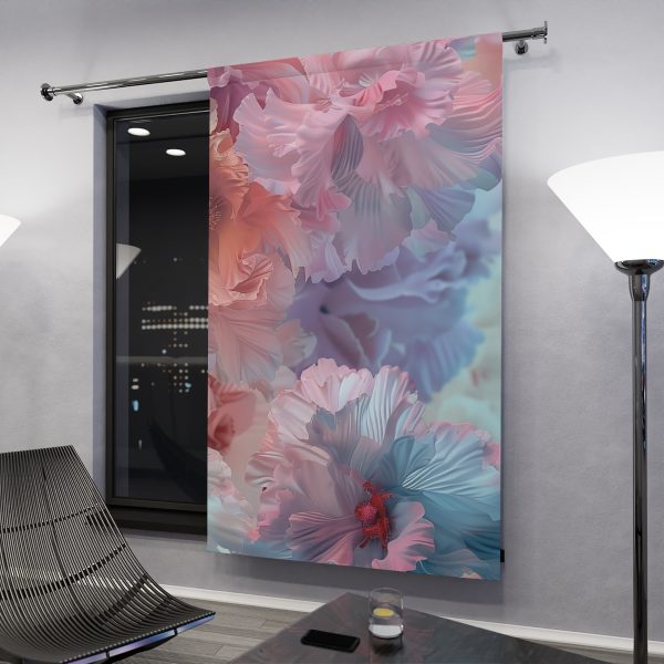 Floral Nebula 02 - Right Side Blackout Window Curtains (1 Piece) - Image 3