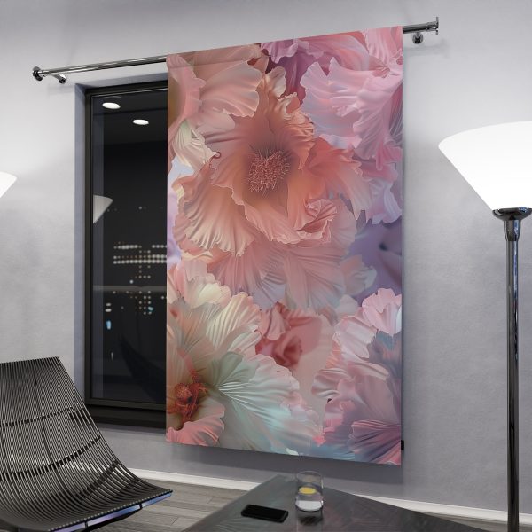 Floral Nebula 02 - Single Panel Blackout Window Curtains (1 Piece) - Image 3