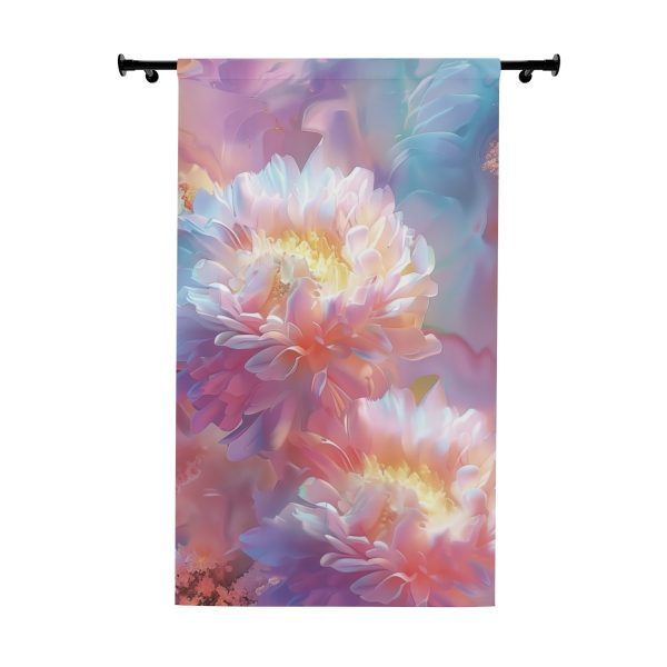 Floral Nebula 04 - Right Side Blackout Window Curtains (1 Piece)