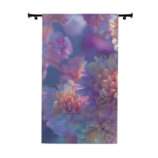 Floral Nebula 06 - Left Side Blackout Window Curtains (1 Piece)