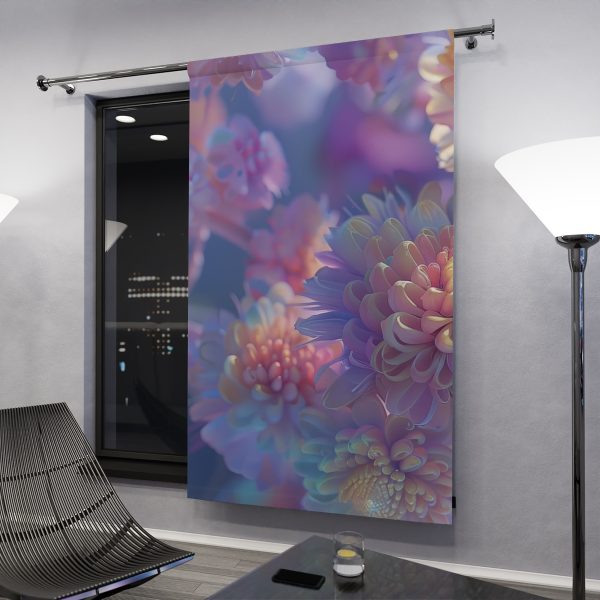 Floral Nebula 06 - Left Side Blackout Window Curtains (1 Piece) - Image 3