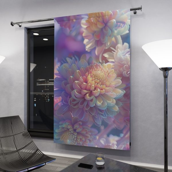 Floral Nebula 06 - Single Panel Blackout Window Curtains (1 Piece) - Image 3