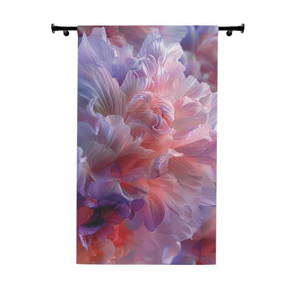 Floral Nebula 07 - Single Panel Blackout Window Curtains (1 Piece)