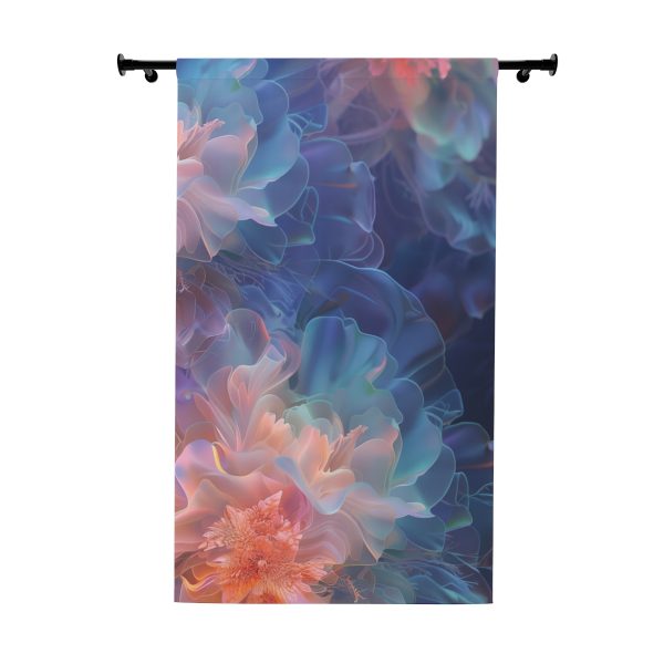 Floral Nebula 09 - Right Side Blackout Window Curtains (1 Piece)