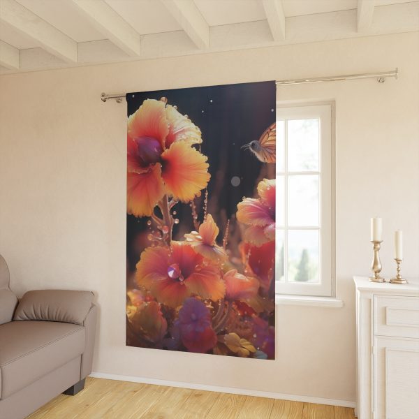 Bright Fantasy Floral 01 - Single Panel Blackout Window Curtains (1 Piece) - Image 2