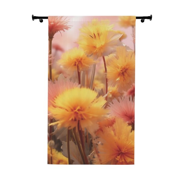 Fuzzy Dandelion Fantasy - Single Panel Blackout Window Curtains (1 Piece)