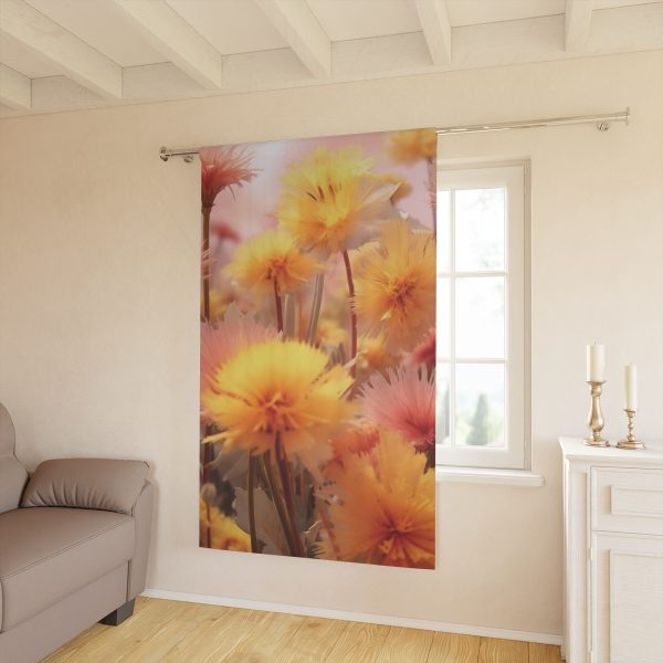 Fuzzy Dandelion Fantasy - Single Panel Blackout Window Curtains (1 Piece) - Image 2