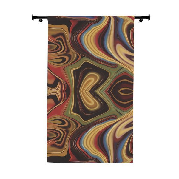 Lipnotic Kaleidoscope Background 04 - Left Side Blackout Window Curtains (1 Piece)