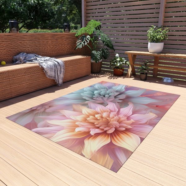 Pastel Fantasy Baroque Floral 03 - Outdoor Rug - Image 15