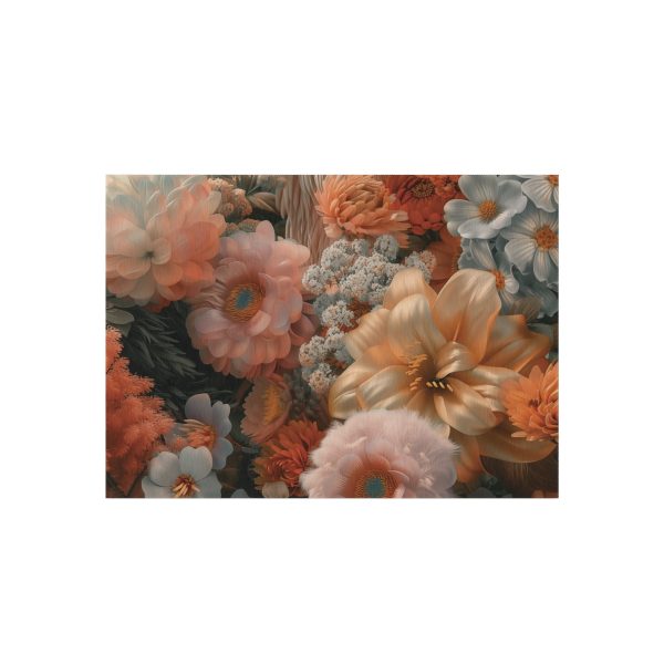 Lustrous Peach Baroque Floral 02 - Outdoor Rug - Image 17