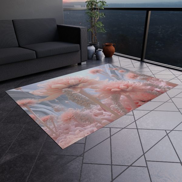 Foamy Floral Fusion 01 - Outdoor Rug - Image 4