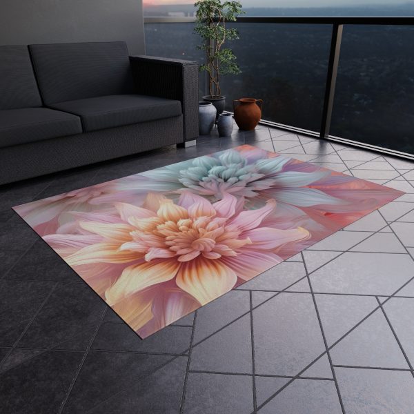 Pastel Fantasy Baroque Floral 03 - Outdoor Rug - Image 16