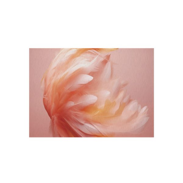 Lovely Fuzzy Feathers in Peach 02 - Outdoor Rug - Image 17