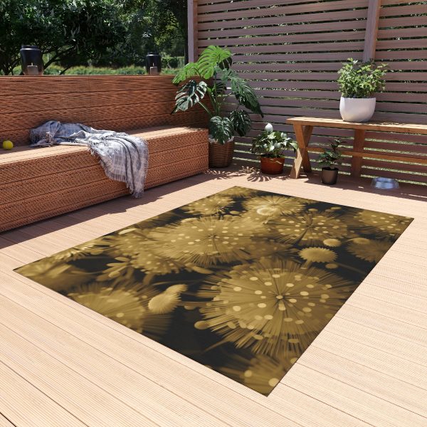 Fine and Dandy Motif in Sauterne Tone - Outdoor Rug - Image 19