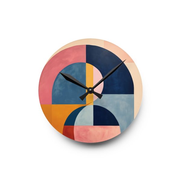 Soft Geometric Windows - Acrylic Wall Clock - Image 7