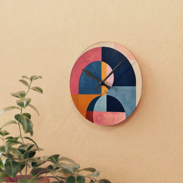 Soft Geometric Windows - Acrylic Wall Clock - Image 9