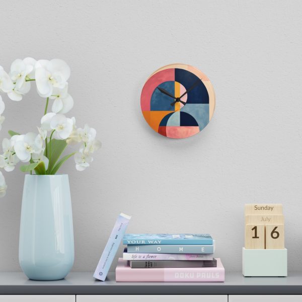 Soft Geometric Windows - Acrylic Wall Clock - Image 12