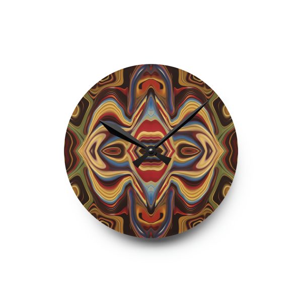 Lipnotic Kaleidoscope Background 03 - Acrylic Wall Clock - Image 7