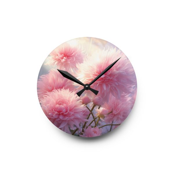 Rise and Shine Powder Puffs - Acrylic Wall Clock - Image 7