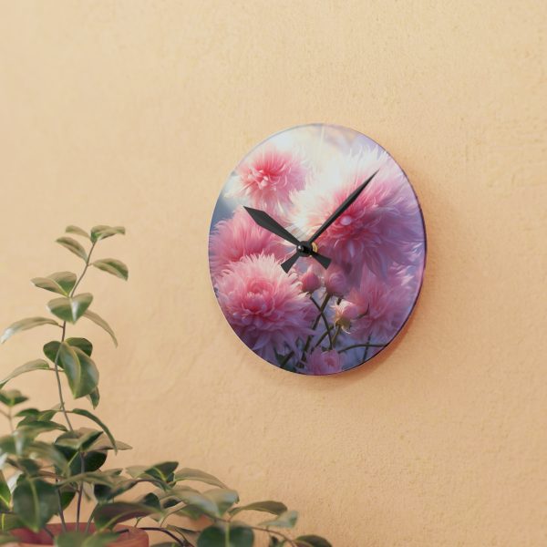 Rise and Shine Powder Puffs - Acrylic Wall Clock - Image 9