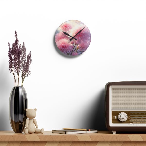 Rise and Shine Powder Puffs - Acrylic Wall Clock - Image 10