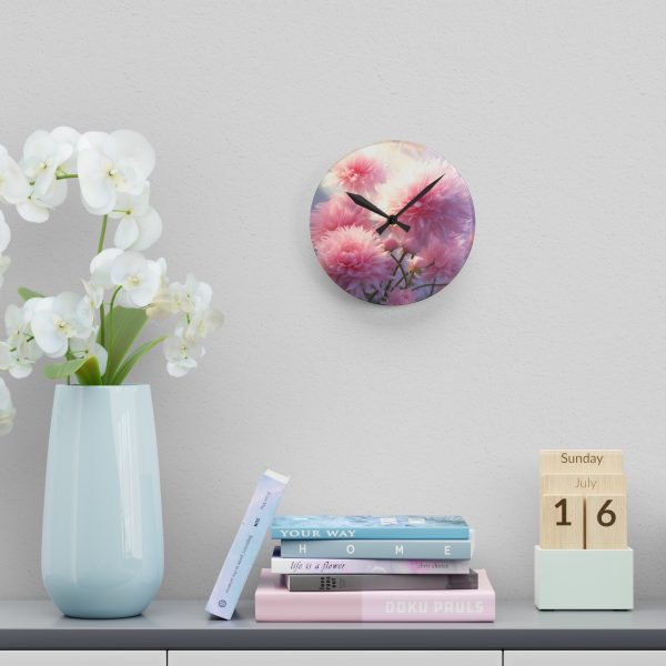 Rise and Shine Powder Puffs - Acrylic Wall Clock - Image 12